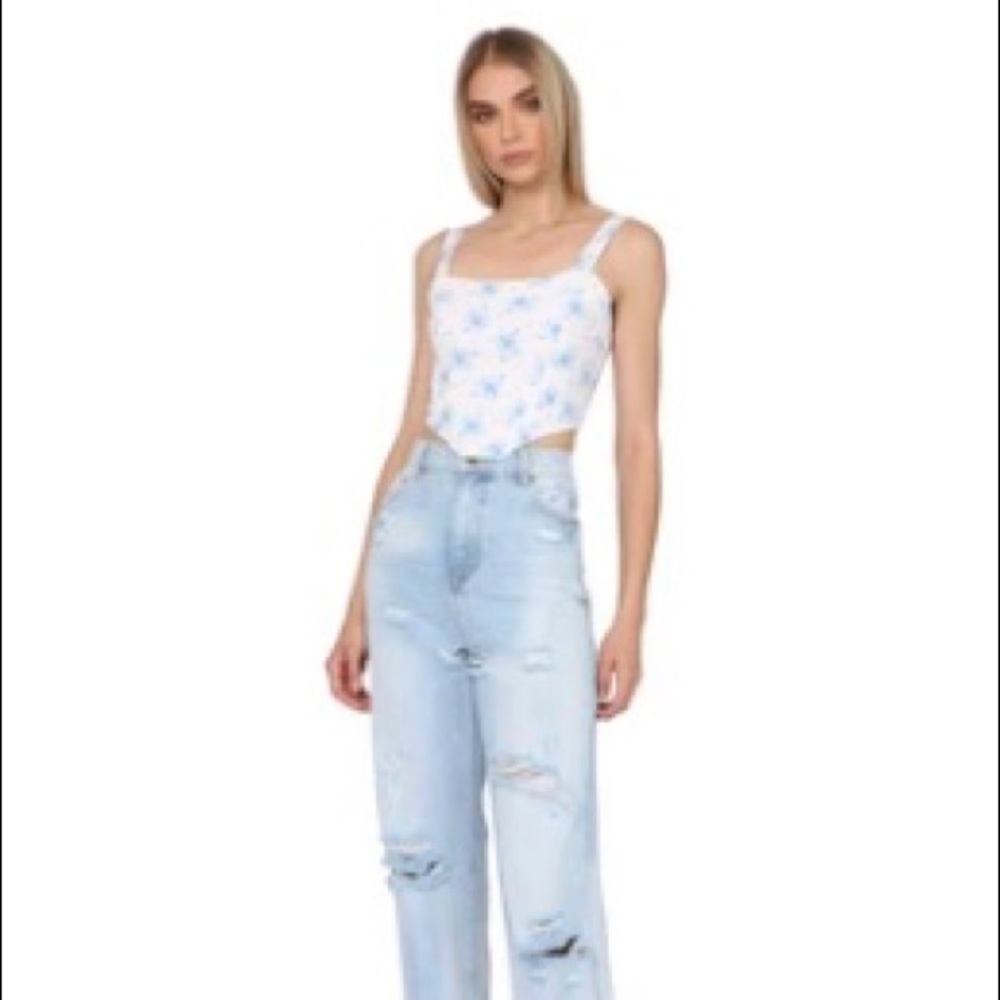 NWT Bouquet Bustier Top